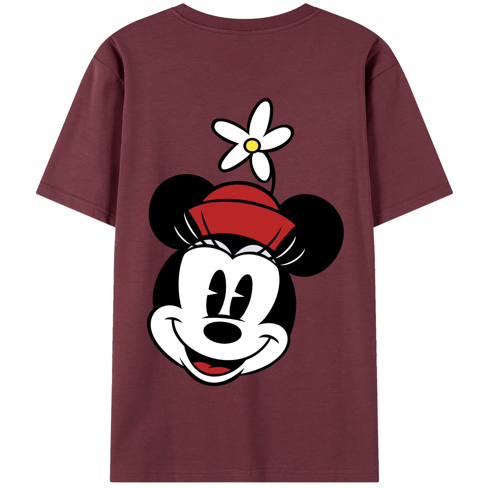 （画像用） ミッキーマウス Mickey Mouse 綿100％半袖Tシャツ（背面プリント）